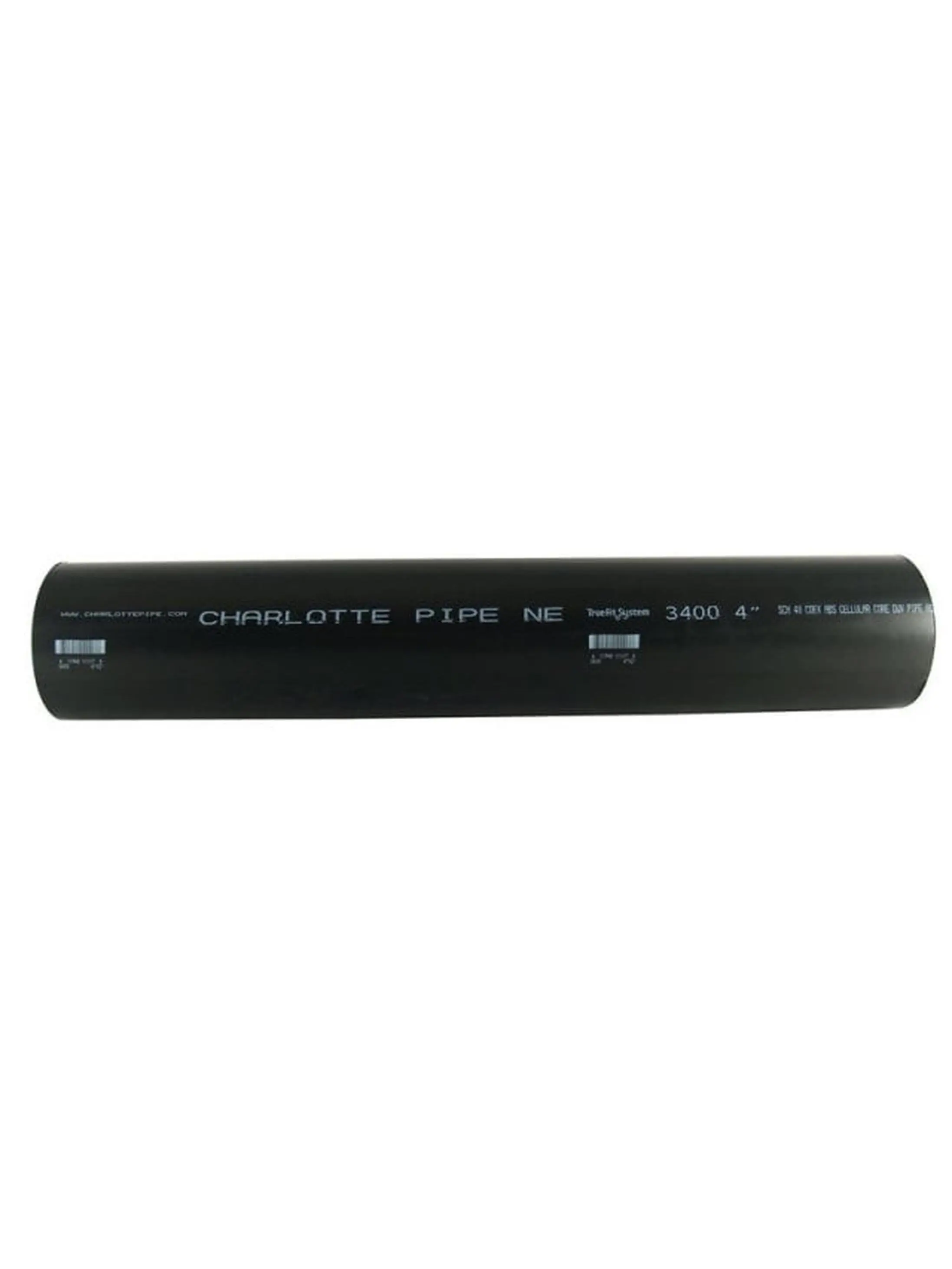 Charlotte Pipe & Foundry ABS Foam Core Plastic Tubing Pipe, Black - 1.5 in. x 2 ft. (ABS031120200), Plastic Tubing Pipes