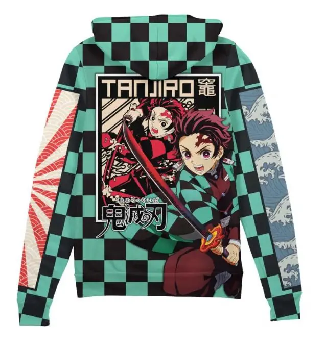 [FREESHIP] Trending Kamado Tanjiro Haori Demon Slayer Streetwear Zip Hoodie Jacket, Anime fan zip up hoodie, Perfect for Fall & Winter with Fitted Design, Soft Comfortable Sweatshirt #anime  #hoodie #menwear #Sweatshir