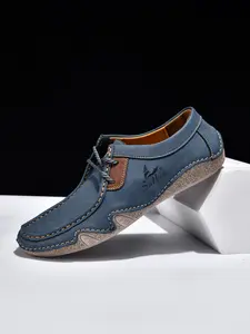 Men's Fashion Loafers, Handmade Casual Shoes, Simple Low-Top, Large Size Lace-Up, All-Season Lightweight Comfortable Non-Slip Rubber Sole