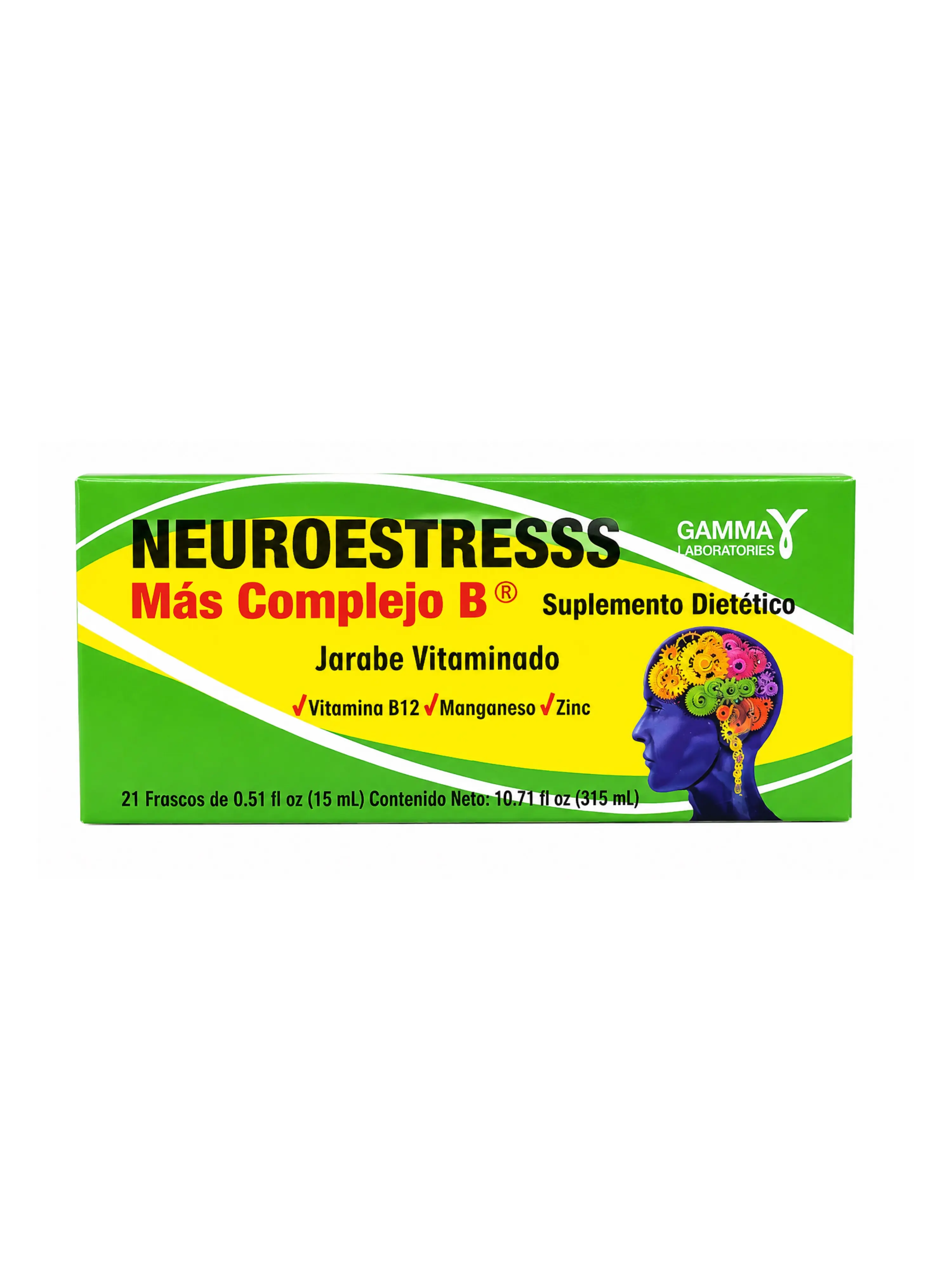 Neuroestresss y Complejo B - 21 Frascos - Vitamin Supplement 21 Pack