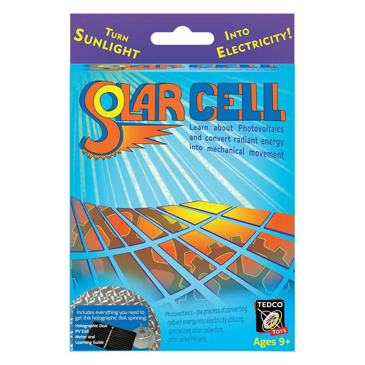 Tedco Toys Solar Powered Science Experiment Kit - Educational School Supply with Motor Disc for 8-10 Years Old Hands-On Learning Activities