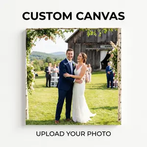 Custom Canvas Print Wall Art Personalized Photo to Canvas Painting with Frame/unframe Options(1:1),(3:2),(3:4) Aesthetic Room Makeover Boyfriend Girlfriend Gift High-Res Digital Print Souvenir Summervibes poster decor home