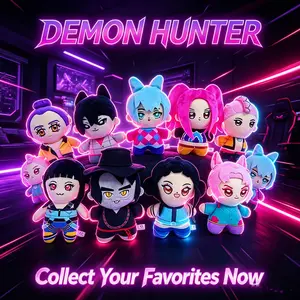 K Pop Demon Hunters Plush Toy Doll, Unisex Birthday Gift, Living Room Decor, Pet Playable, Soft Stuffed Animal