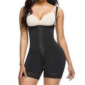 FeelinGirl Fajas Colombianas Shapewear Full Body Girdle for Postpartum Adjustable Body Shapewear Underwear with Zipper Crotch