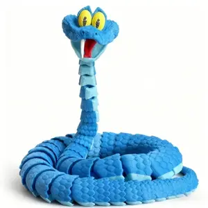 New Hot  Zootopia 2 30-68cm Gary Snake Articulated Simulation Toy Snake 3d Printed Snake Gary Model Children'S Gift
