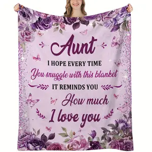 Aunt Gift Blanket, The Best Gift Blanket for My Aunt, Birthday Gifts for Aunt, The Best Aunt Gift Ever, Cool Aunt Gifts from Nephew, Creative Birthday Gifts for Aunt, Christmas Gifts for Aunt, Halloween, Thanksgiving Blanket Gifts