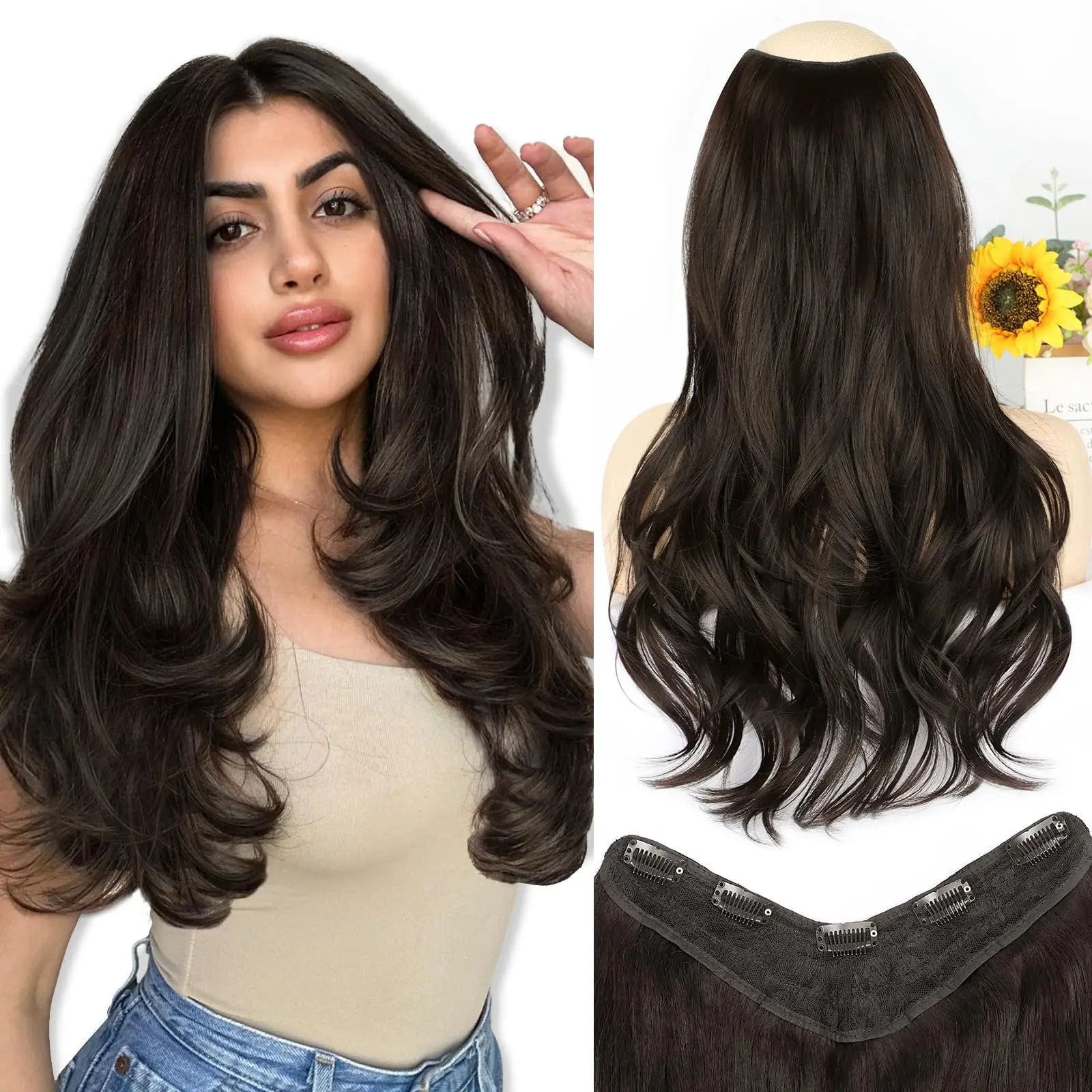 20inch V Dark Brown