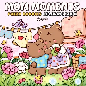 Mom Moments: A Coloring Book for Adults and Teens Featuring Heartwarming and Cute Mother-Child Scenes for Relaxation and Mindfulness Buddies Therapeutic