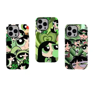 P0w3rpuff Girls Buttercup Green Collage Phone Cases