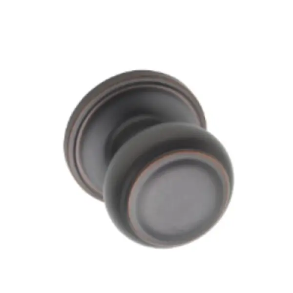 Copper Creek Hardware CK2090TB Colonial Half-Dummy Metal Doorknob, Tuscan Bronze - Reliable Door Hardware for Home Remodel, Passage-Ready Design, Doorknobs, Lock Latches & Bolts