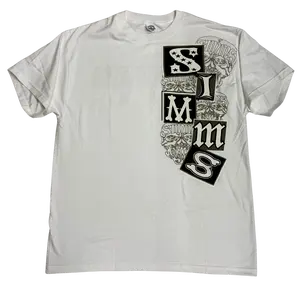 SIMMS 4 Skull Tee -White