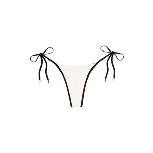Palma Thong - Ivory/Black