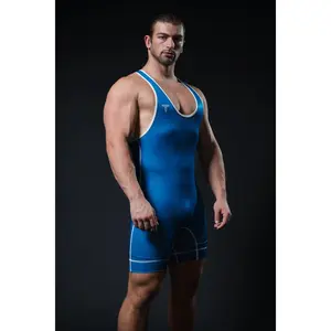 Royal Blue Essential Wrestling Singlet