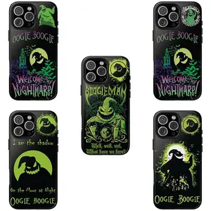Oogie Boogie Welcome To Nightmare Christmas Two-In-One Film Case - Durable, Shock-Absorbing, and Trendy Protection - for iPhone17 16, 15, 14, 13, 12 Plus, Pro, Max, and Samsung S25-22 Perfect Birthday Gift for Friends