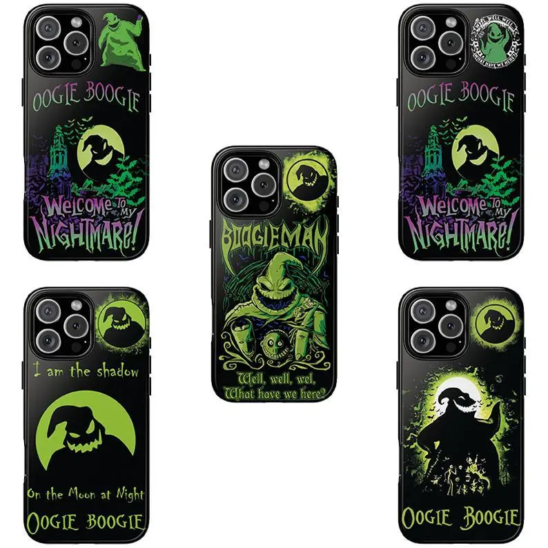 Oogie Boogie Welcome To Nightmare Christmas Two-In-One Film Case - Durable, Shock-Absorbing, and Trendy Protection - for iPhone17 16, 15, 14, 13, 12 Plus, Pro, Max, and Samsung S25-22 Perfect Birthday Gift for Friends