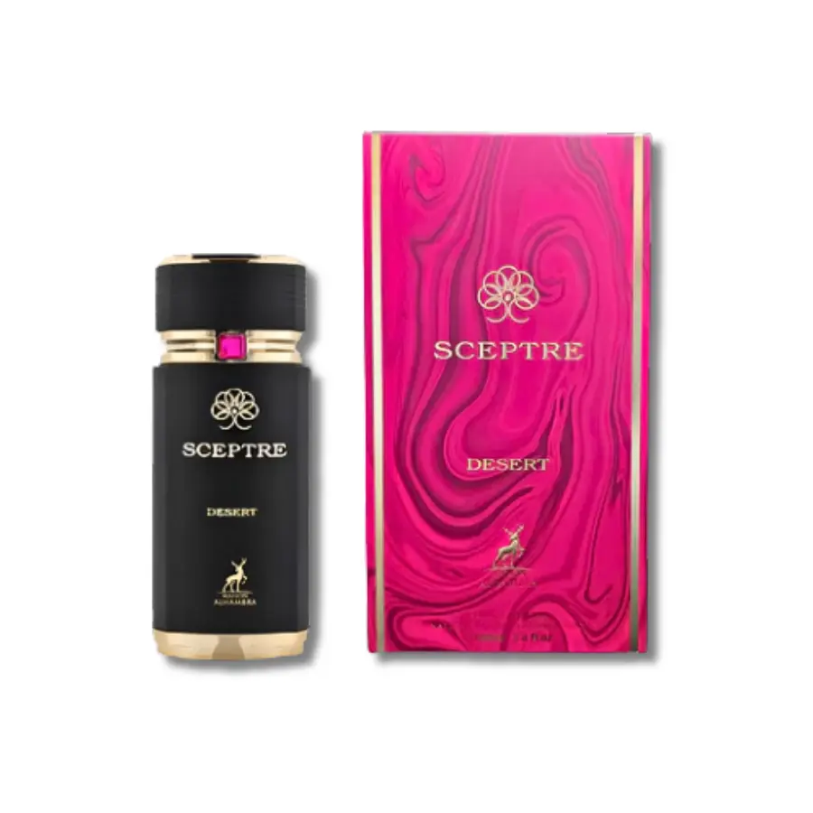 Lattafa Maison Alhambra Sceptre Desert Unisex Aromatic Arabian Scent Eau De Parfum - Blackberry & Leather Notes, Aromatic Spray Bottle Unisex Fragrance, Single Item, 3.4 fl.oz (100ml), Edp Liquid Colognes, Arabic Perfume Bottle Unisex Fragrance, Aromatic
