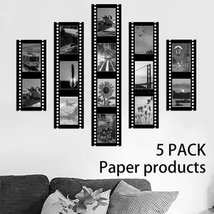 Vintage Film Frame 4x6/5x7, Movie Style Wall Decor, Lightweight Film Frame, Rectangular Frame, No Canvas Included, Paper Products