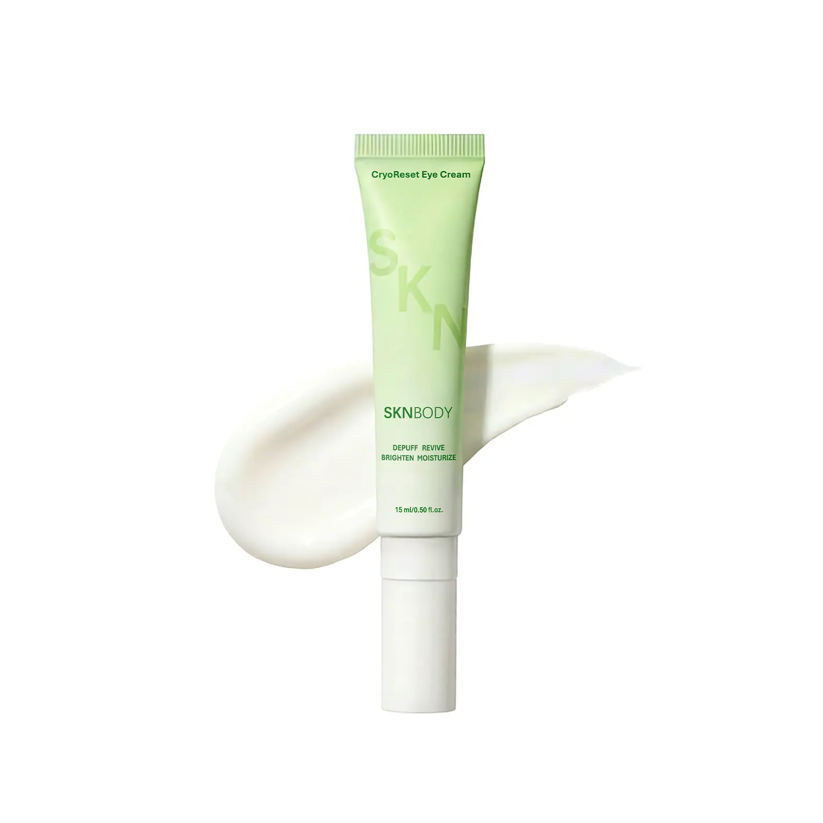 SKNBODY CryoReset Eye Cream with Caffeine & Niacinamide – K-Beauty Conductive Formula to Brighten & Hydrate Under Eyes, Lightweight Daily Eye Cream