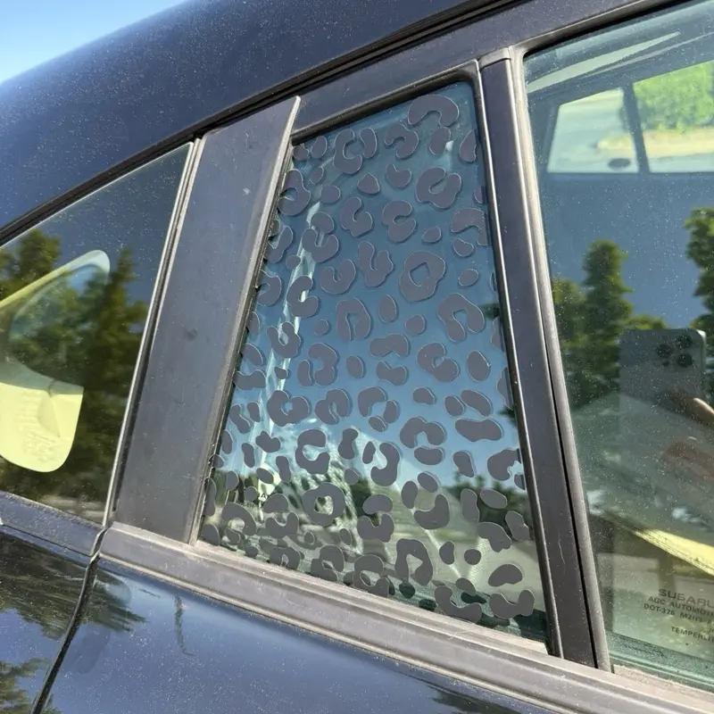 Leopard print full window decal - car decal full design - vinyl car decal - truck decals - decals for anywhere- car stickers - truck stickers - stickers for gas cap