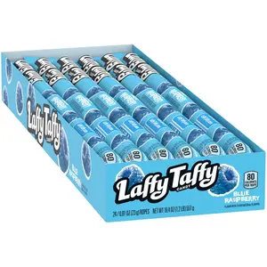 Laffy Taffy Candy, Blue Raspberry, 0.81 Ounce (Pack of 24)