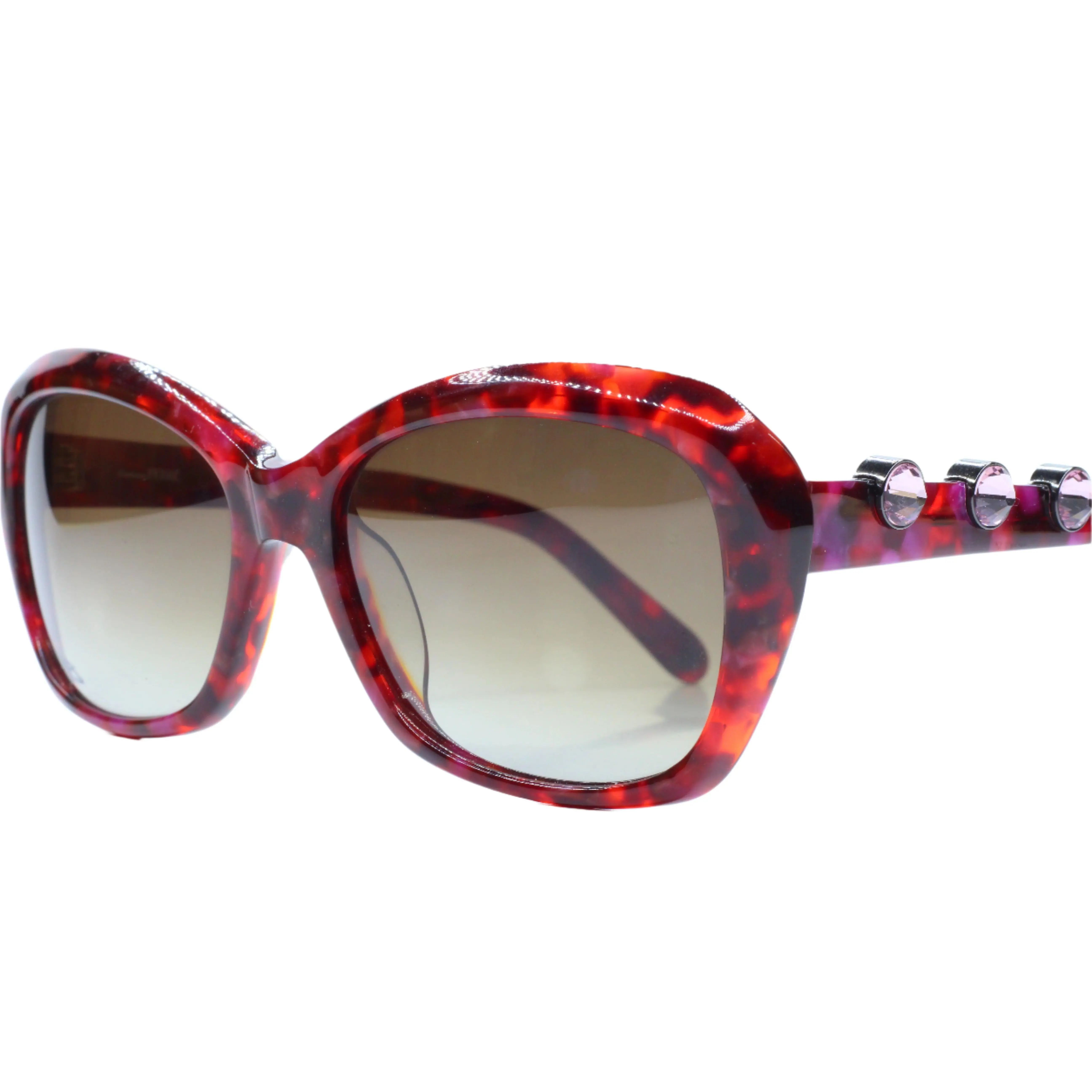 Gianfranco Ferre FG54404 Demi Burgundy Gradient Luxury Sunglasses -Wo