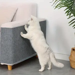 Luxury Cat Scratching Board, Reusable Durable Polyester, Self-Adhesive Furniture Protector, Easy Install, Modern Design, Pet Gift