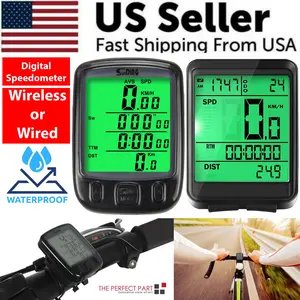 Bike Bicycle Speedometer Cycle Digital Odometer Computer Waterproof LCD Wireless Does not apply