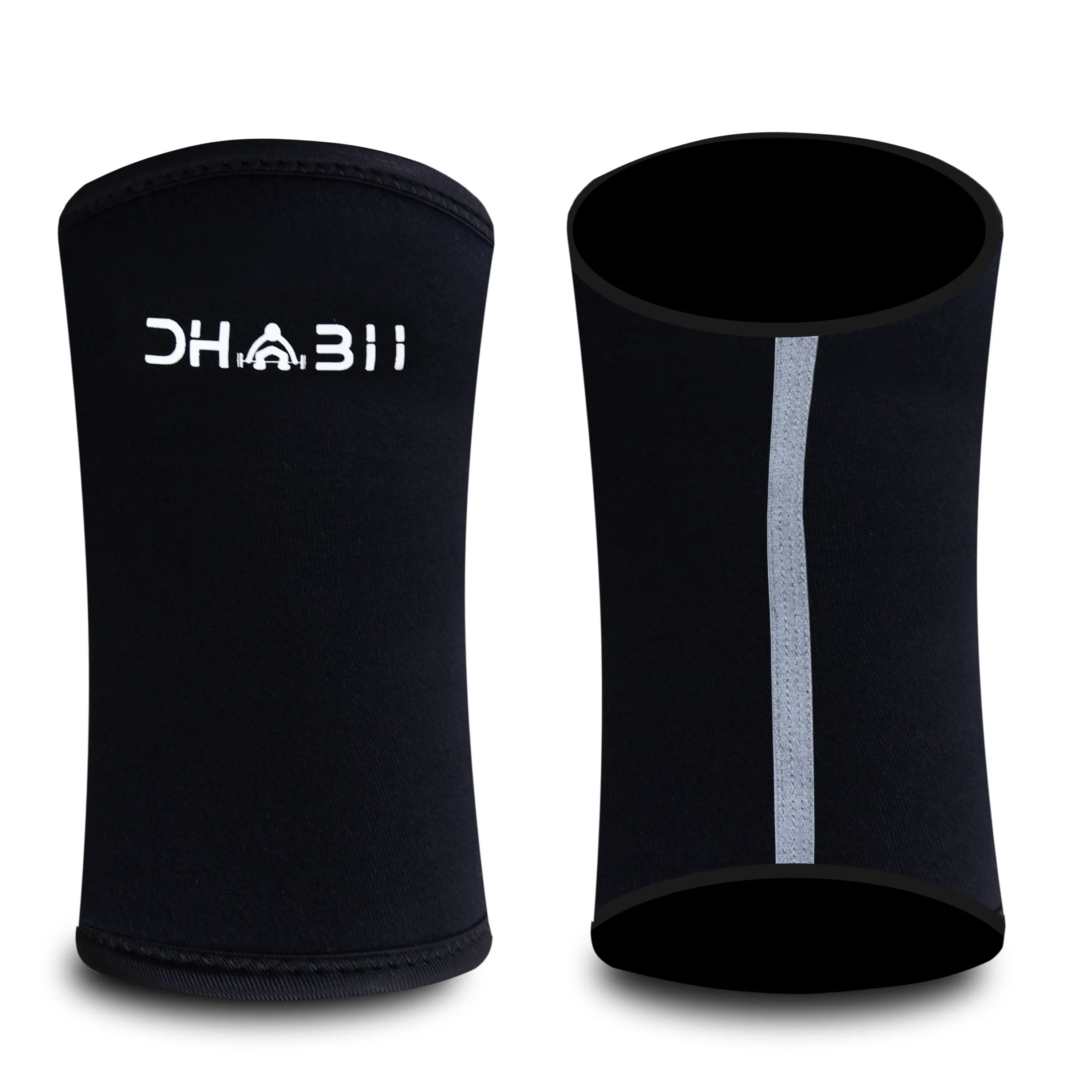 DHABII 7mm Neoprene Elbow Sleeves Pair - Snug-Fit Sports Arm Sleeves for Gym Exercise, Weightlifting Support (Men, Women), Sports Sleeve