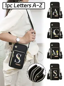 Women's phone bag, mini crossbody bag, Casual lightweight bag, sports armband, running wrist bag, mini casual crossbody phone bag with headphone hole, for commuting, suitable for anniversaries, birthday gifts, Valentine's Day