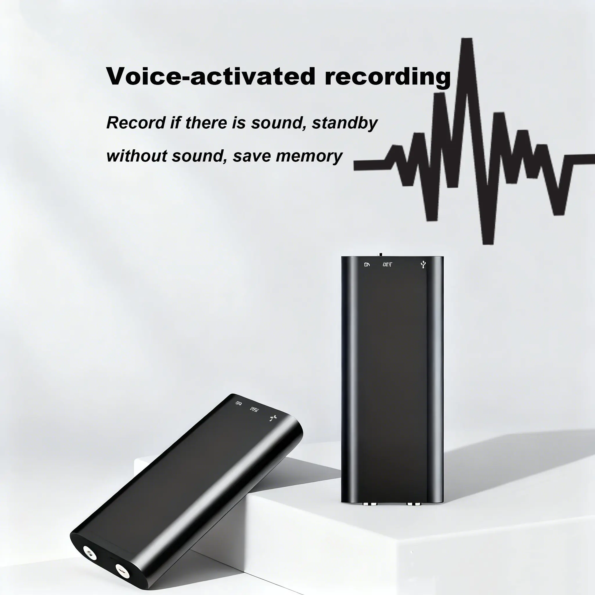 1pc Professional Voice Activated Digital Recorder, 16GB High Definition Noise Canceling MP3 Player, Ultra Thin Portable Recording Pen for Business Meetings, No Battery Included