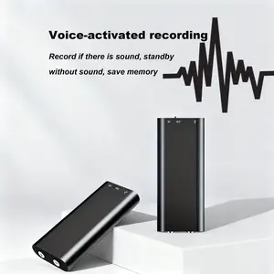 Professional Voice Activated Digital Recorder 16GB High Definition Noise Canceling MP3 Player Ultra Thin Portable Recording Pen for Business Meetings No Battery Included Audio