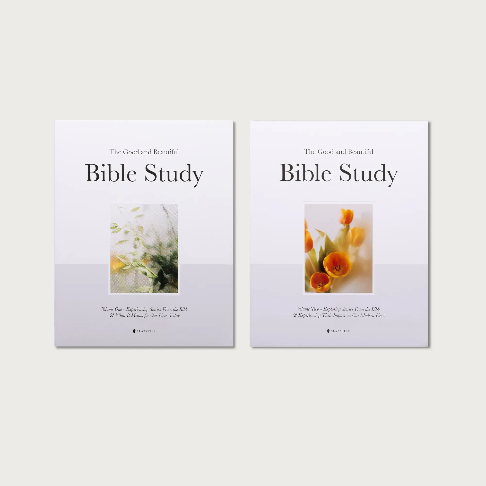 Alabaster The Good and Beautiful Bible Study Bundle - Volumes 1 & 2 Softcover Editions with Guided Readings & Contemplative Artwork