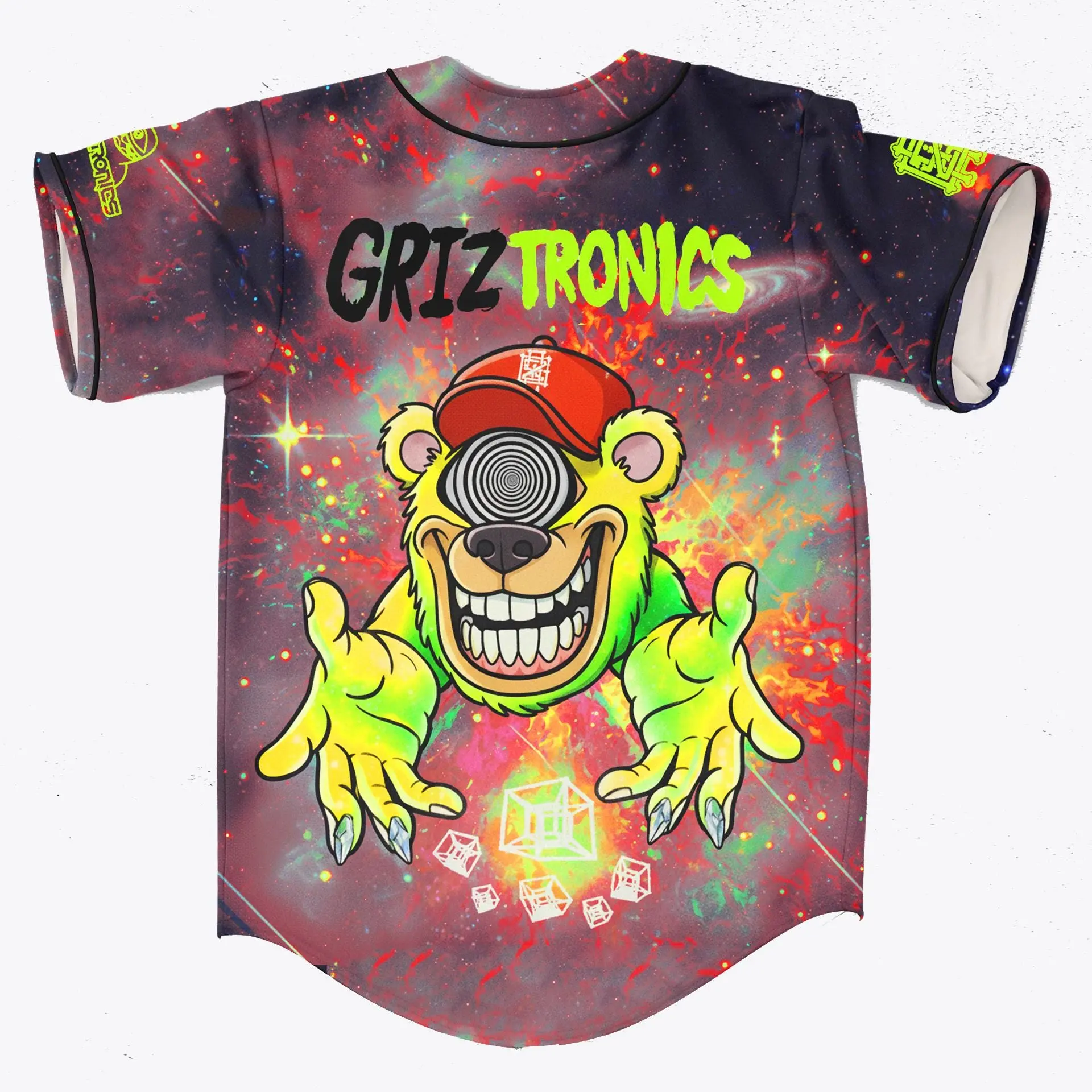 GRIZTRONICS Edm Rave Jersey for Festivals - Galactic Bass Edition