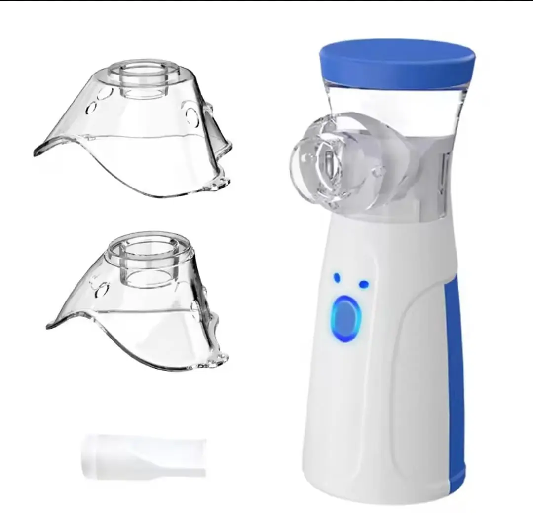 Cordless Portable Handheld Mesh Nebulizer - USB-C Rechargeable Personal Care Appliance, Adjustable Modes, Silent Operation, Quick Relief, Single Item for All Ages, Home & Travel Use, Travel Size, Battery Powered, Children, Quiet Op.