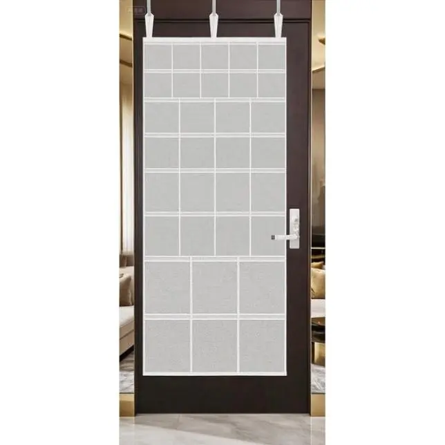 34-Pocket Hanging Storage Organizer for Home & Travel, Over-the-Door Mesh Shoe Rack with Durable Fabric, Space-Saving Bathroom & Closet Storage Solution, Versatile Behind-Door Organizer (24"x60")