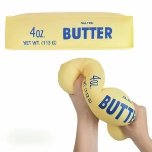 24cm Extra-Large Butter Squishy Stress Relief Toy - Soft Texture, Slow Rising Squishy, Squishies, Fidgets Squishies for Stress Relief