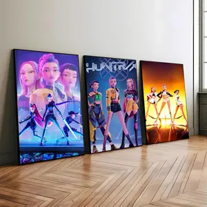Hun.trix Wall Art Poster Set Of 3 |   Kpop Idol Group Room Decor |   Cool Wall Art Set