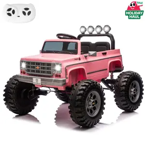 2026 Upgraded Chevrolet Cheyenne Licensed 24V Ride on Toys, MUKIDY 400W Electric Car for Kids, Power Truck Wheels with Remote, Bluetooth Music, USB, LED Lights