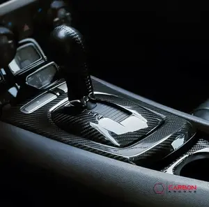 2010-2015 Chevy Camaro Carbon Fiber Interior Gear Shift Trim Cover