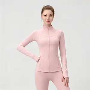 ROROlemon Slim Fit Stand Collar Zip-Up Jacket