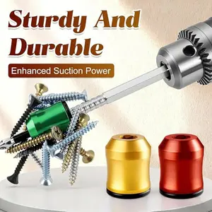 K7 Strong Magnetic Screw Ring Drill Bit, 1/4 Inch Hex Shank, Universal Magnetic Screwdriver Tip, High Hardness Aluminum Alloy, Power Tools Accessory, Tool Accessories, Screwdriver Drill Bits