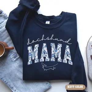 Dachshund Mama Sweatshirt T-shirt, Weenie Mama Shirt, Dachshund Lover Gift Dog, Floral Doxie Mama Shirt, Sausage Dog Lover Tee, Doxie Lovers Gift