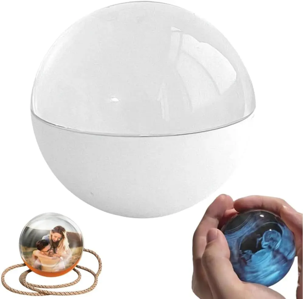 3D Crystal Ball with Digital Display, Personalized Ultrasound Ball, Crystal Ball Digital Video Display, Customizable LED Photo & Video Sphere, for Couples,Pets, Memory Gift