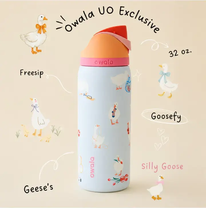 Limited UO Silly Goose Edition  Owala UO Exclusive Silly Goose FreeSip 0.9L / 32oz Water Bottle