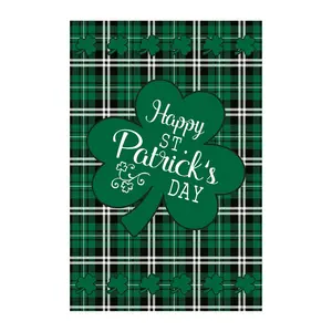 Northlight Happy St. Patrick's Day Plaid House Flag 28" x 40"