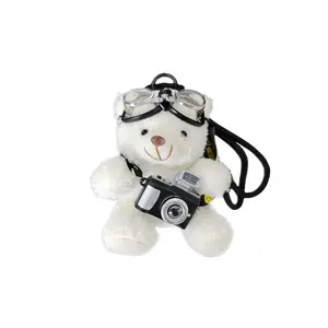 Cute Key Chain Plush Bear Bag Charm TeddyBear Keychain Gift For Handbag,Purse,Backpack, Car Keys