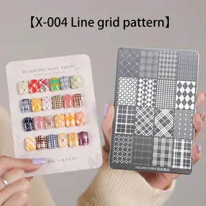 1pc Fireworks Nail Stamping Plate with Design Card - Reusable Metal Stamping Template for Nail Art, DIY Nail Design Tool with Color Card