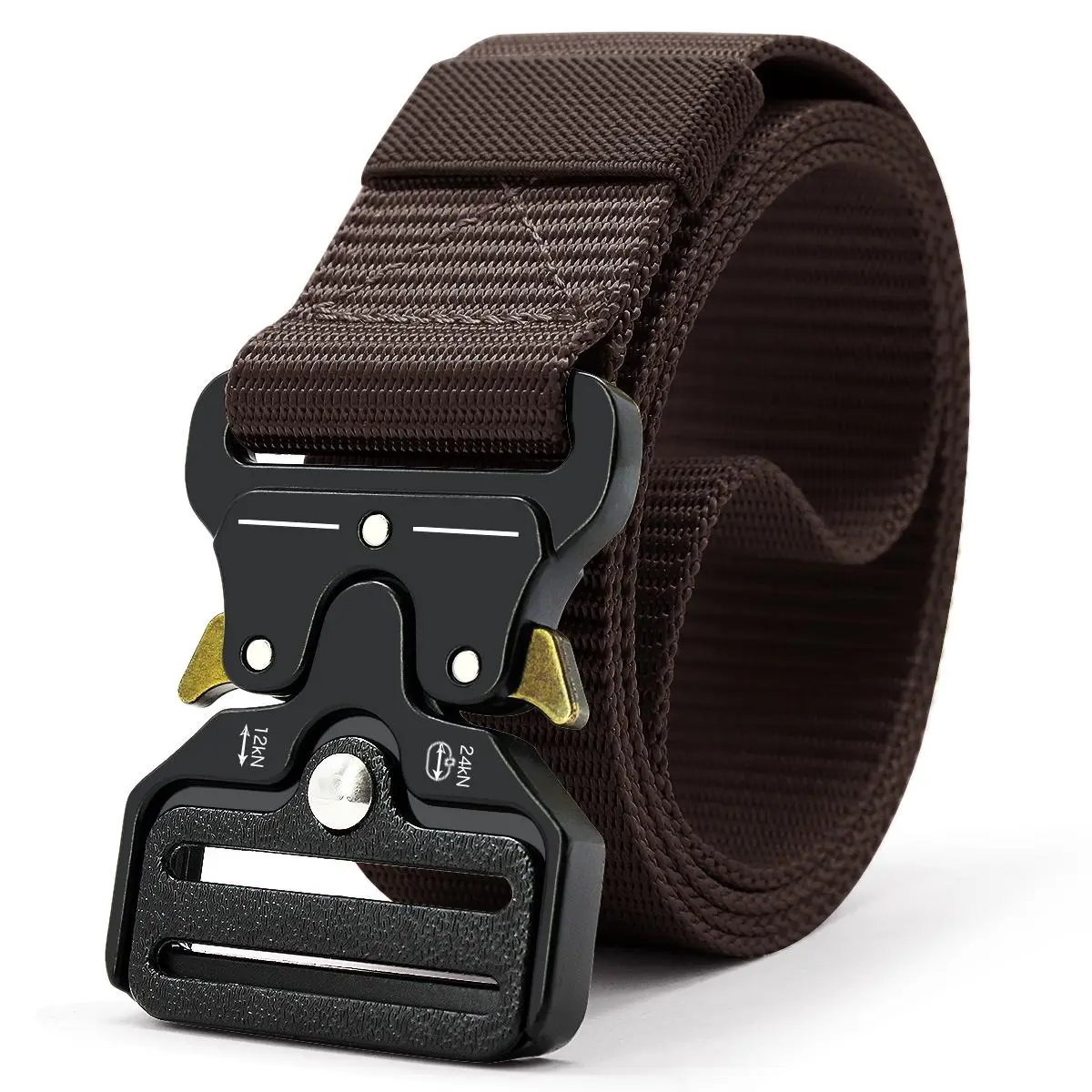 Men's Premium Nylon Woven Stretch Belt, Tactical Quick-Release Adjustable Durable Stylish Buckle, Sturdy Reliable for Outdoor Activities-Casual Wear, Ideal Gift for Valentine’s Day-Father’s Day, Belts