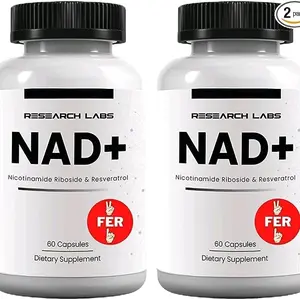 True NAD+ Supplement 2 for 1 Ad w/ RiboYOUNG, NRF2 Activator, Nicotinamide Riboside, Quercetin, Resveratrol, Betaine. Anti-Aging Healthcare