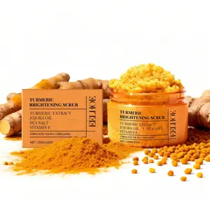 Eelhoe Turmeric Scrub Cream 120g Gentle Cleansing Body Skin Care, Hydrating Smooth Soft Refreshing Treatment, Moisturizing Exfoliating Gel